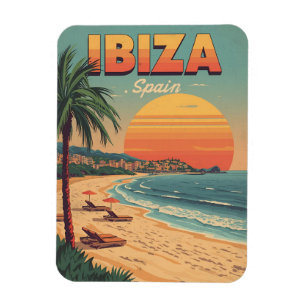 Ímã Viagens vintage Espanha IBIZA Ilhas Baleares prese