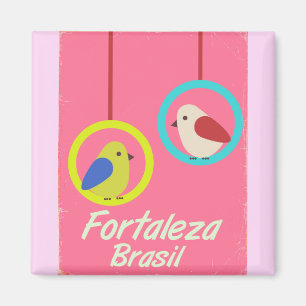 Imã viagens vintage Fortaleza Brasil