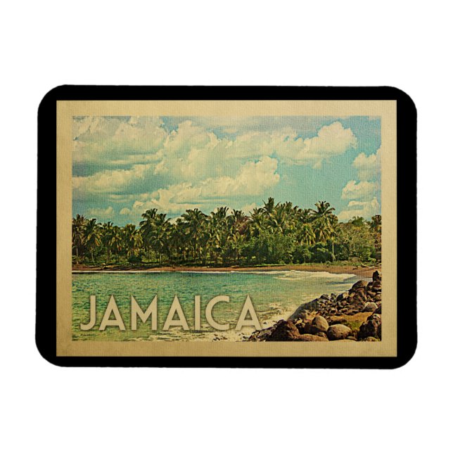 Ímã Viagens vintage Jamaica (Horizontal)