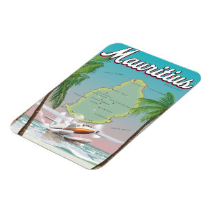 Ímã Viagens vintage Maurícia