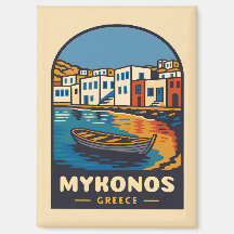 Viagens vintage Mykonos Grécia Island Selateral Re
