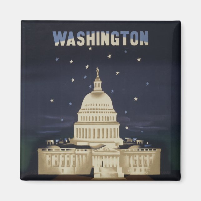 Imã Viagens vintage Para American Airlines (Frente)