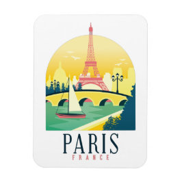 Ímã Viagens vintage Paris França