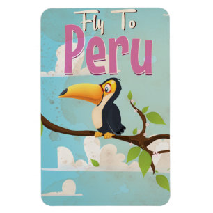 Ímã Viagens vintage Peru