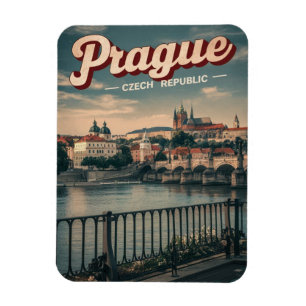 Ímã viagens vintage praça república tcheca presentes,