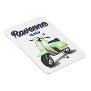 Ímã viagens vintage Ravenna