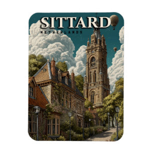 Ímã Viagens vintage Sittard Holanda