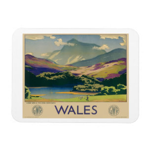 Ímã Viagens vintage Wales