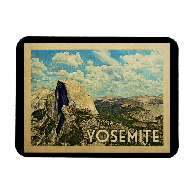 Ímã Viagens vintage Yosemite (Horizontal)
