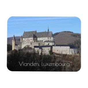 Ímã Vianden Castle Winter View, Luxemburgo