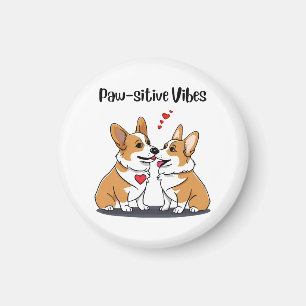 Imã Vibes Corgis Apaixonados