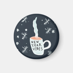 Imã Víblias de Ano Novo fumando caneca