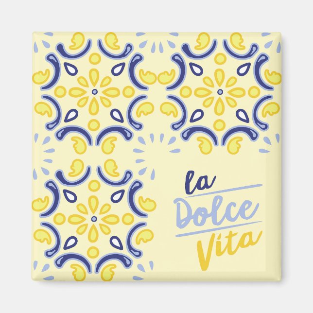 Imã Vibração da Vida Italiana (Frente)