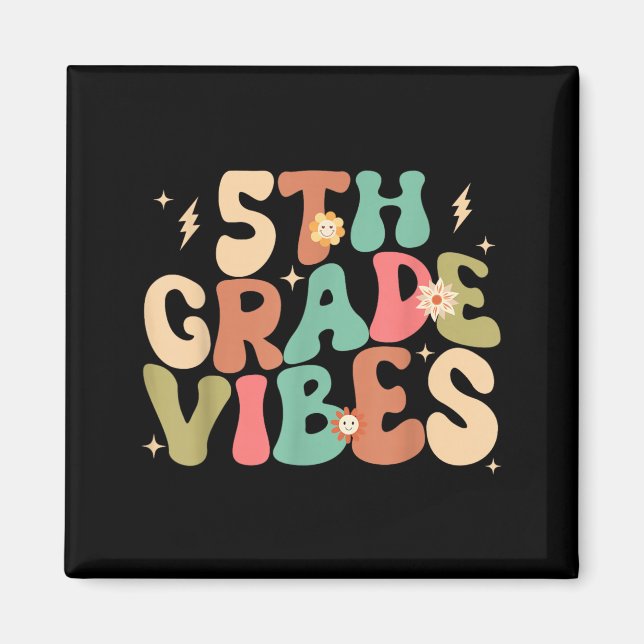 Imã Vibrações da 5ª Série Groovy de Volta à Escola (Frente)