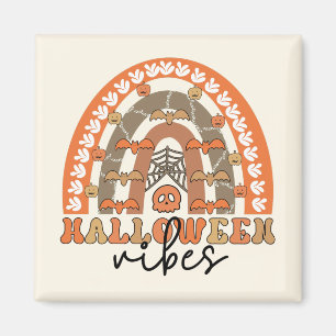 Imã Vibrações de Halloween Boho Arco-íris Outono Hallo