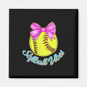 Imã Vibrações de Softball Pré-dia de Jogo Garotas Mulh