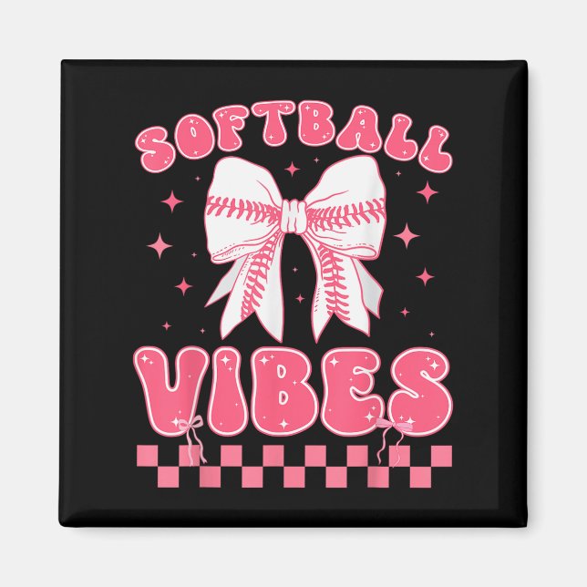 Imã Vibrações de Softball Softball Couqette Groovy Sof (Frente)