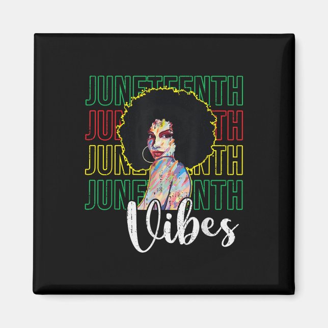 Imã Vibrações do Juneteenth Liberdade - 19 de junho de (Frente)