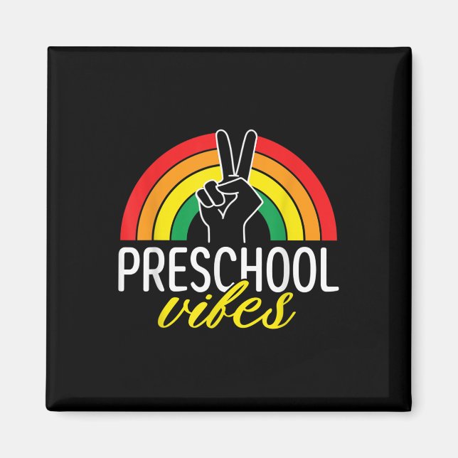 Imã Vibrações do Primeiro Dia da Pré-Escola De Volta à (Frente)