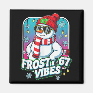 Imã Vibrações Geladas 67 Boneco de Neve Natal