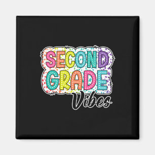 Imã Vibrações Rétro da Segunda Série De Volta à Escola