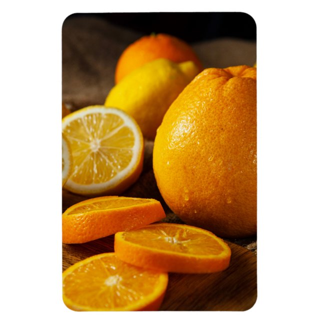 Ímã Vibrant Citrus Fruits Refrigerator Magnet (Vertical)