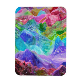 Ímã Vibrant Crystal Mountain Abstrato