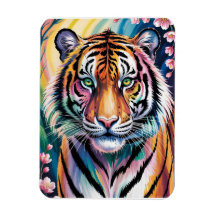 Vibrant Fantasy Tiger Portrait | Exótico
