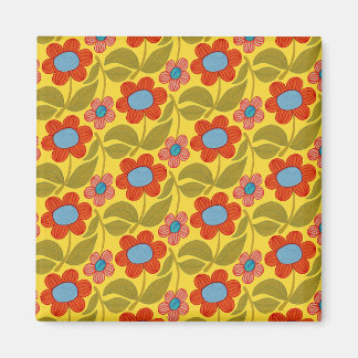 Imã Vibrant Flower Pattern Magnet