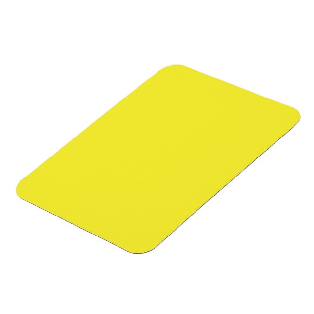 Ímã Vibrant Solid Yellow Background  (Left Side)