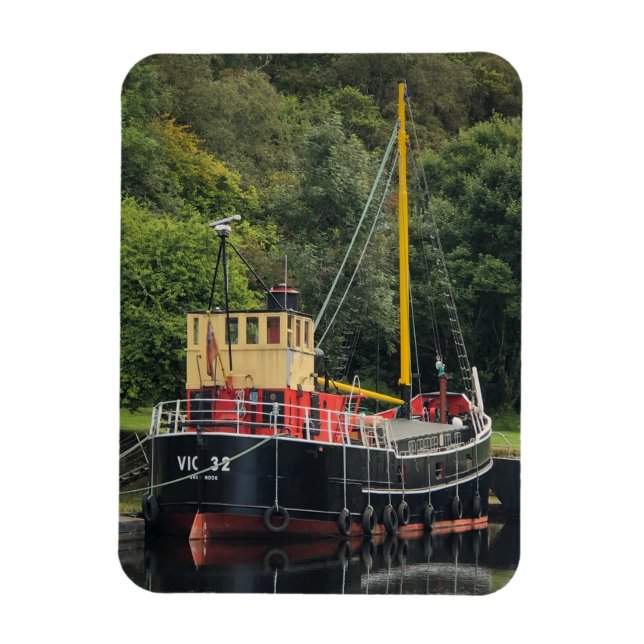 Ímã Vic32 Puffer Boat na bacia do Canal de Crinan, Esc (Vertical)