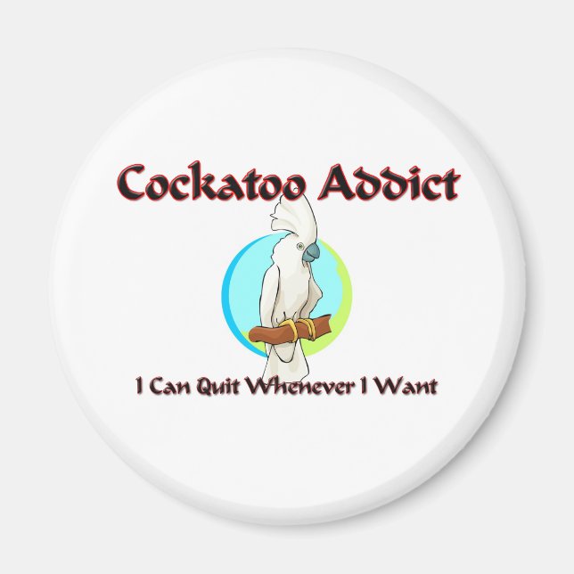 Imã Viciado em Cockatoo (Frente)