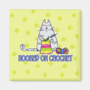 Imã viciado em crochê