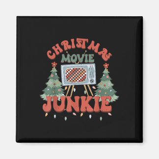 Imã viciado em filme de natal árvore de natal retrô