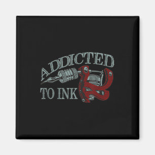 Imã Viciado Em Tatuagem Engraçada A Tinta Artista Que 