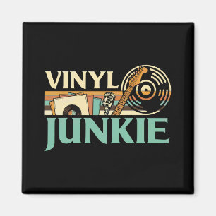 Imã Viciado em Vinil Discos LP Prato de DJ Música Cole