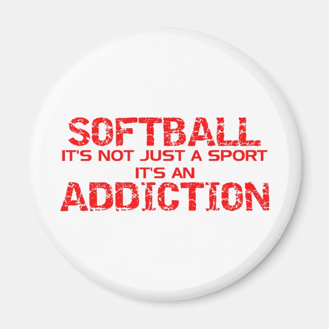 Imã Vício de Softball (Frente)