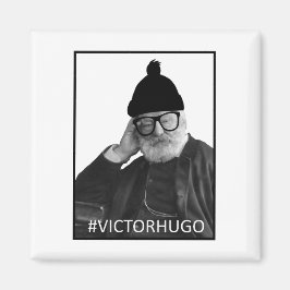 Imã Victor Hugo Hipster Magnet