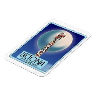 Ímã Victoria British Columbia Totem Pole.