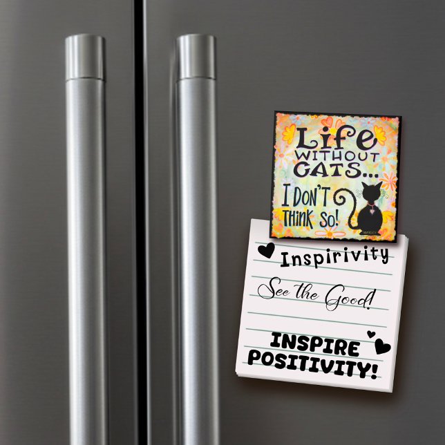 Imã Vida com Gatos Engraçados Trendência Bonita (Criador carregado)