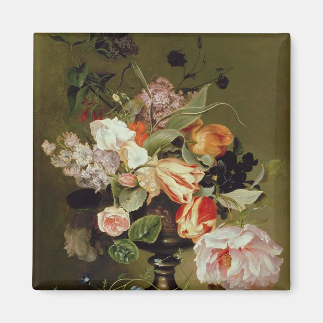 Imã Vida contínua com flores (Frente)