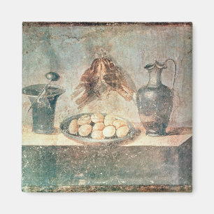 Imã Vida contínua com ovos e arbustos