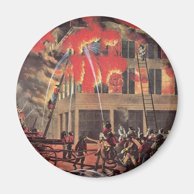 Imã Vida de bombeiro, fogos de artifício de negócios v (Frente)