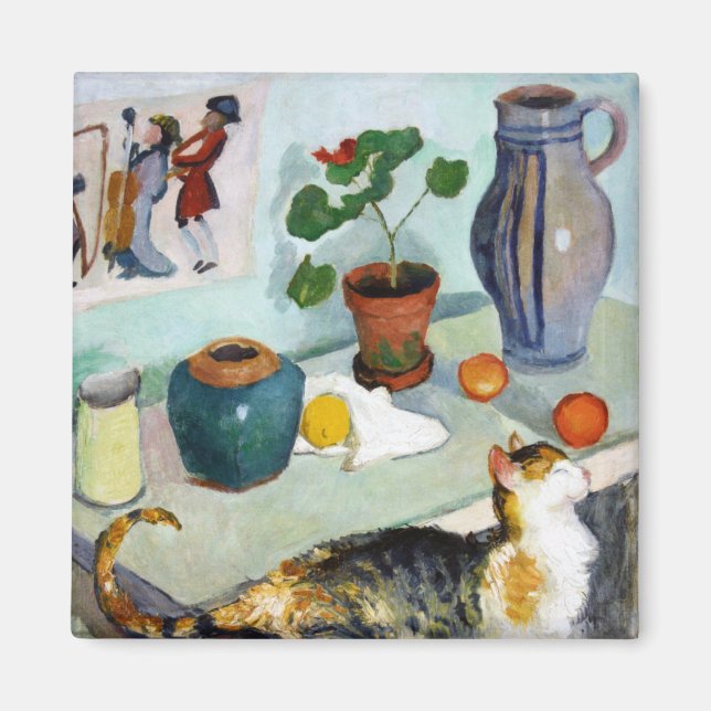 Imã Vida de Gato e Estática, August Macke (Frente)