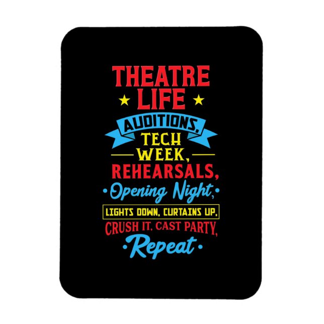 Ímã Vida De Teatro Para Ator (Vertical)