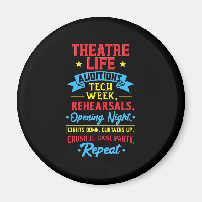 Imã Vida De Teatro Para Ator (Frente)