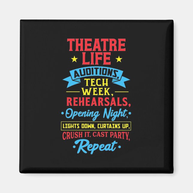 Imã Vida De Teatro Para Ator (Frente)