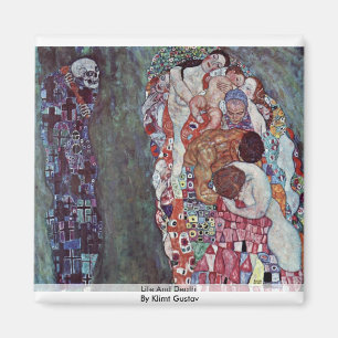 Imã Vida e morte por Klimt Gustavo