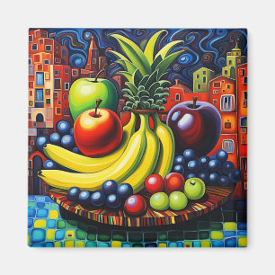 Imã Vida estática com a fruta 4