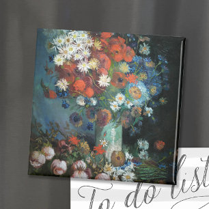 Imã Vida Estática com Flores de Prados   Vincent Van 